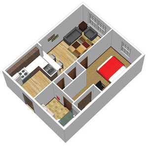 Estimate Shipping Volume | One Bedroom Apartment